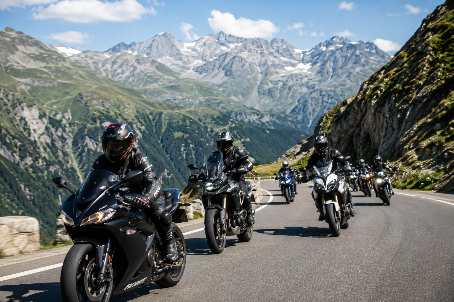 La sortie moto entre potes du club